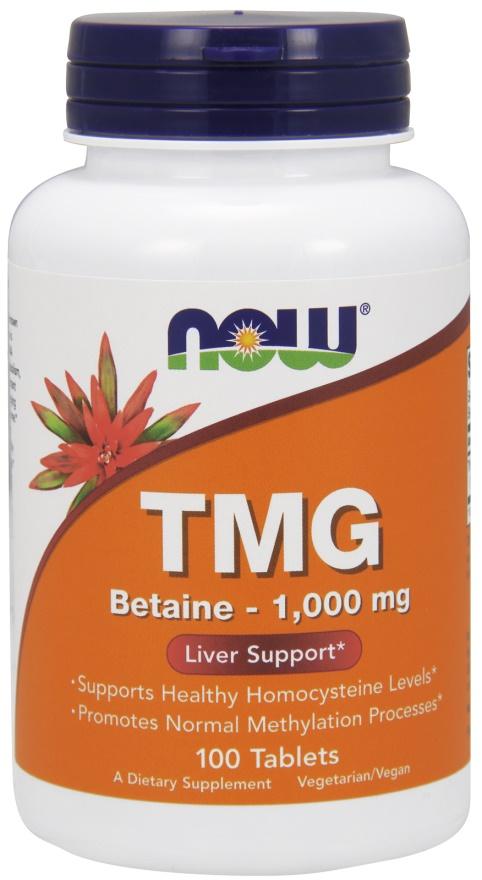 TMG 1000mg 100Tabs. Now Foods