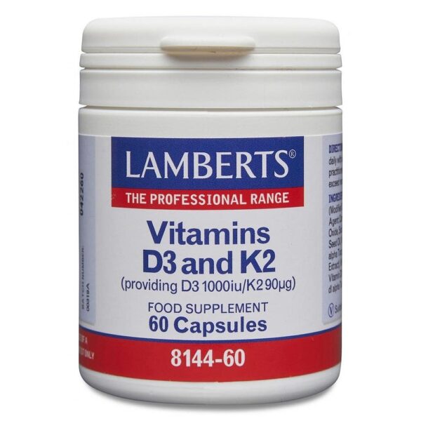 Vitamins D3 1000iu and K2 90µg NEW
