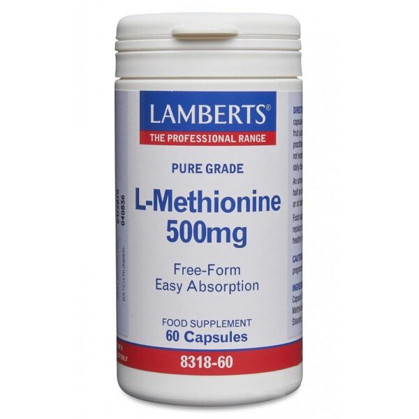 L-Methionine 500mg 60Capsules Lamberts