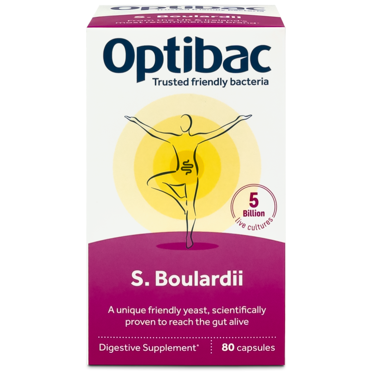 OptiBac Saccharomyces Boulardii 80Capsules