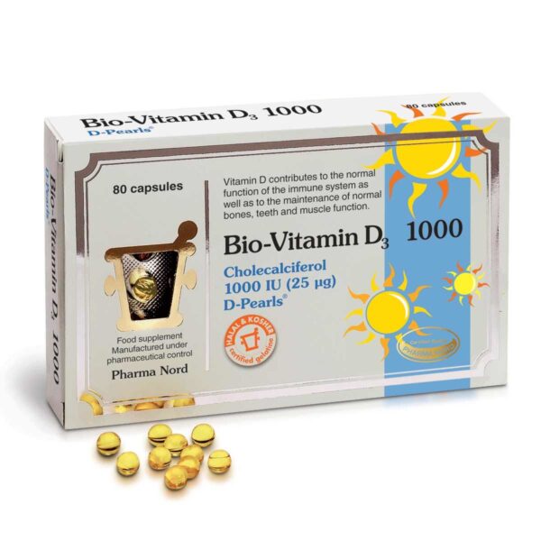 Bio Vitamin D3 1000IU 80capsules