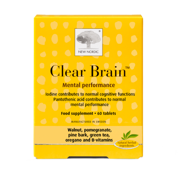 clear brain 60 tablets new nordic