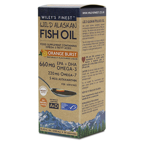 Wiley's Finest Fish Oil Orange Burst 250ml