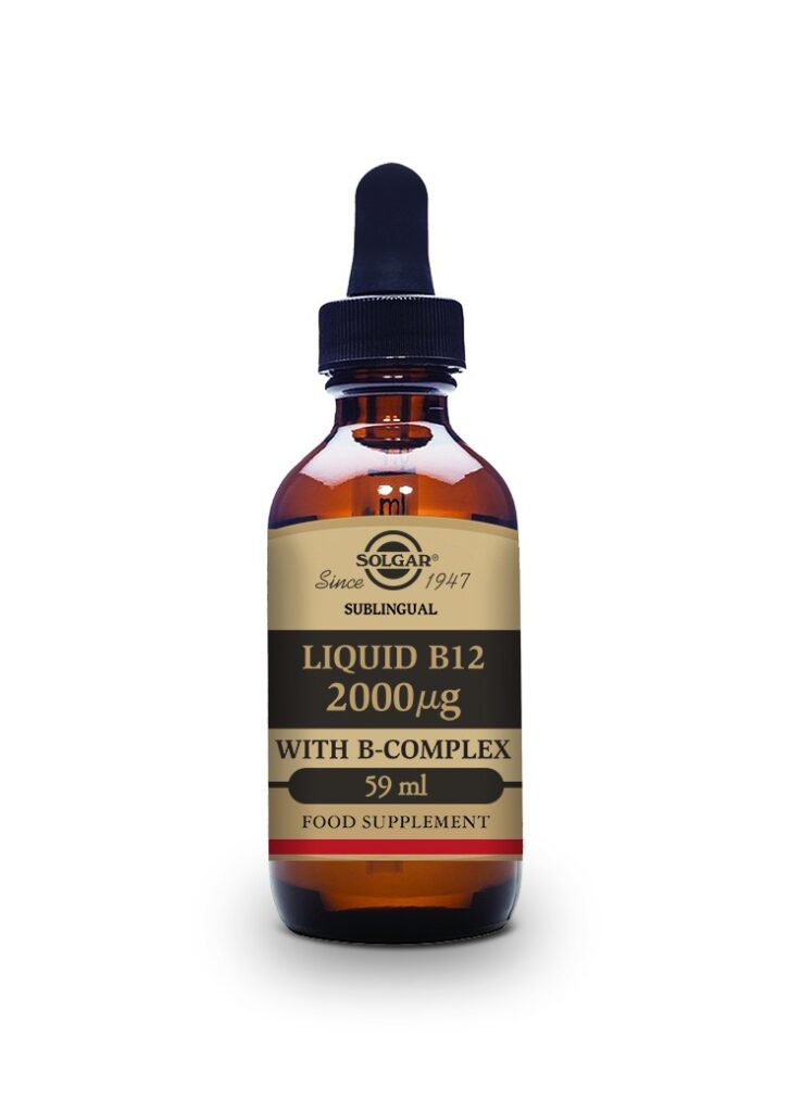 Sublingual Liquid B12 2000 µg with B- Complex