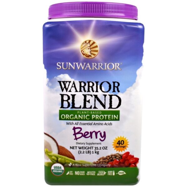 Organic Warrior Blend Berry | Buy Sunwarrior Protein Powder