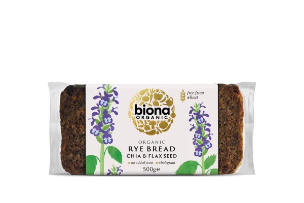 Biona Rye Bread Chia and Flex Seed 500g
