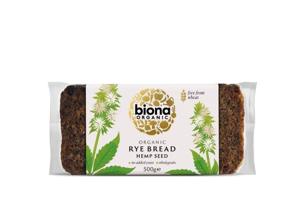 Biona Rye Bread Hemp Seed 500g