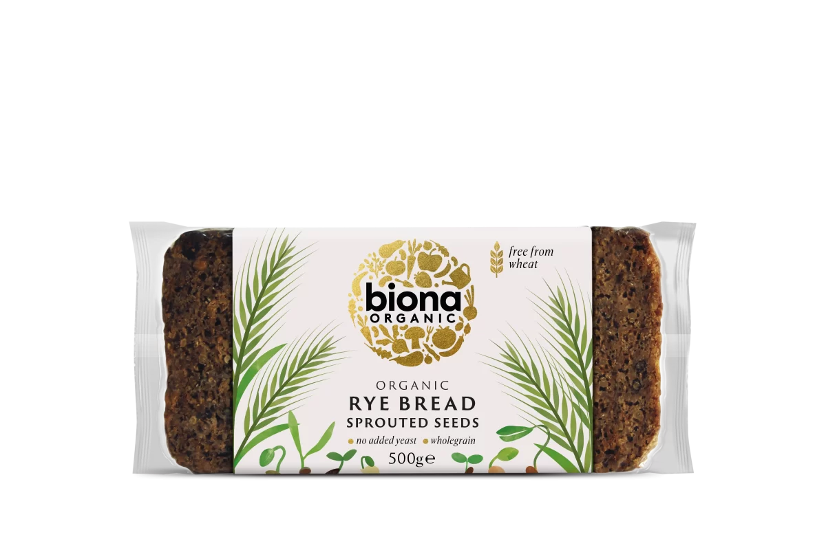Biona Rye Bread with Sprouted Seeds 500g