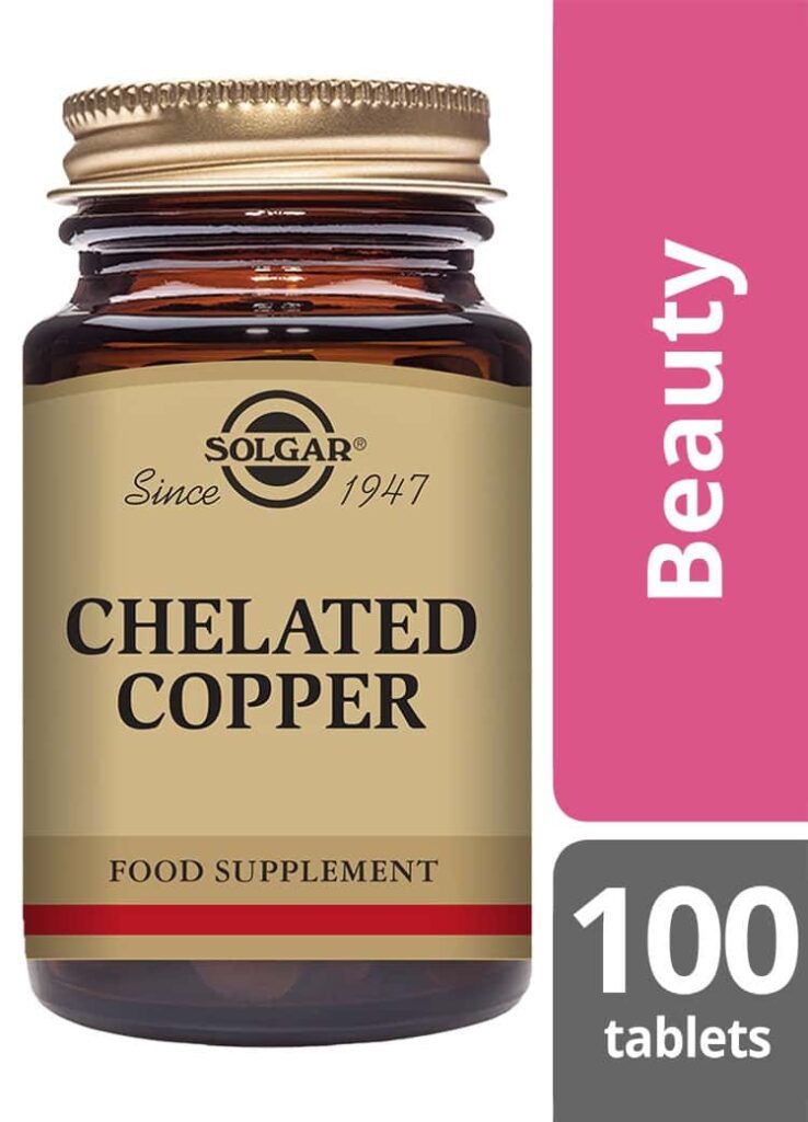 Solgar Chelated Copper 100 Tablets